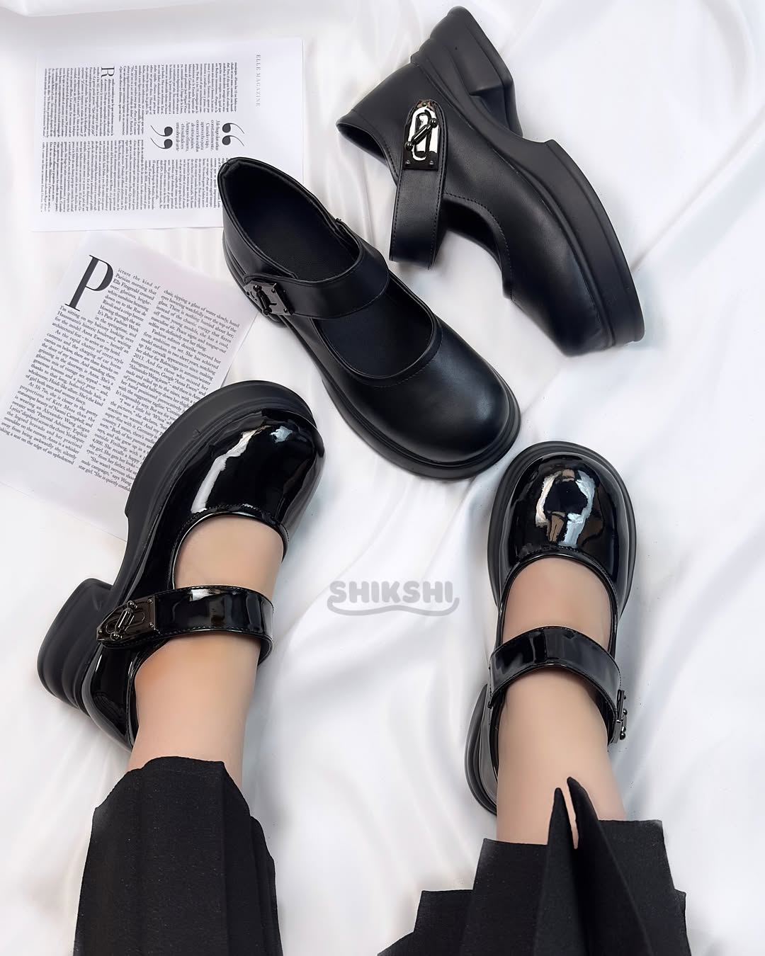 لوفر عروسکی زنانه جنس ورنی لژدار